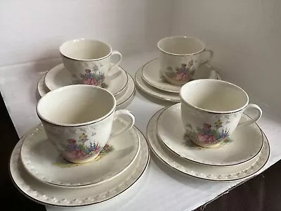 Buy Rare H Aynsley & Co Crinoline Lady Tea Set 12 Pieces 1950s • 18£