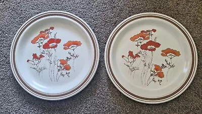 Buy Royal Doulton Fieldflower Lambethware - 1976 - Set / Pair Of 22cm Plates • 16£