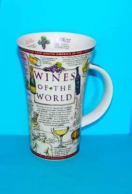 Buy Tall Fine Bone China Dunoon Wines Of The World Mug Designed By Caroline Dadd • 8.99£
