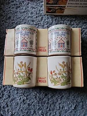 Buy 4 X St Michael Marks & Spencer Tea / Coffee Mugs Unused Vintage In Packaging • 20£