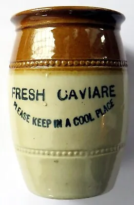 Buy Vintage Fresh Caviare Stoneware Pot • 14£