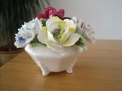 Buy Royal Doulton Bone China Flower Posy Pot ~ Bouquet Basket 1960s/70s • 10£