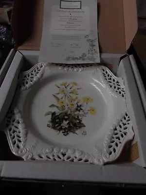 Buy Royal Creamware Floral Collection Perforated Plate  PRIMROSES    Paul Jerrard • 6£