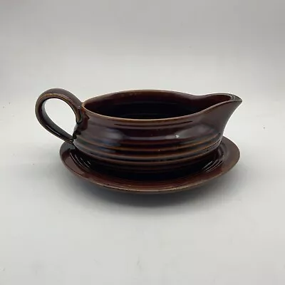Buy Vintage Denmead Pottery Ceramic Gravy Boat & Saucer Retro 1970s • 14.95£