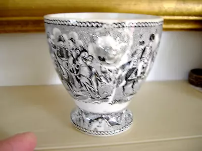 Buy Antique C 19th French Creil Transfer Cup Pot, Napoleonic War Scene In Austria • 40£