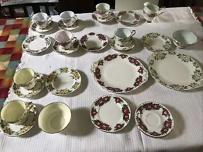 Buy PARAGON China Harry Wheatcroft  Rare Tea Set Double ROSES  Pattern. 36 Pieces • 260£