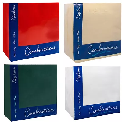 Buy Serviettes Paper Napkins Assorted Party Supply For Catering 40 Cm X 40 Cm 3-Ply • 274.95£