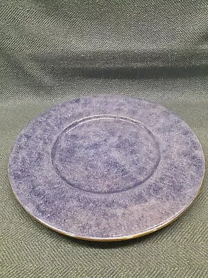Buy Vintage Thomas Goode Italian China Dinner Plate, Blue With Speckled Gold, 32.5cm • 9.50£