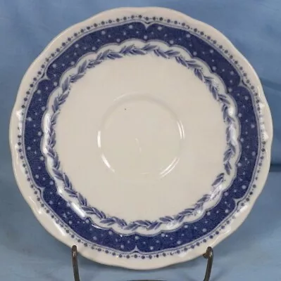 Buy 2 Grindley Avon Saucers Blue Band Laurel Garland Dinnerware England Vintage • 9.46£