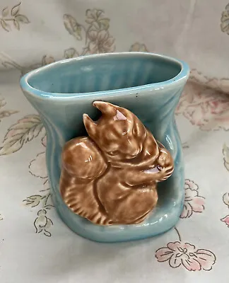 Buy Campsie Ware Scotland Small Blue Posy Vase With Squirrel Figure • 5£