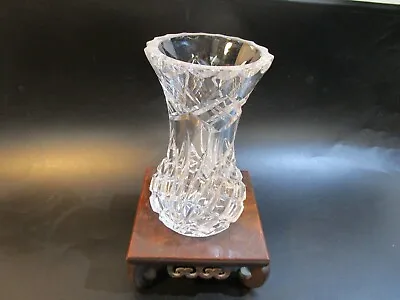 Buy Beautiful Heavy Quality Crystal Cut Glass Vase , 7.5 X 13.5 Cm High  • 5.97£