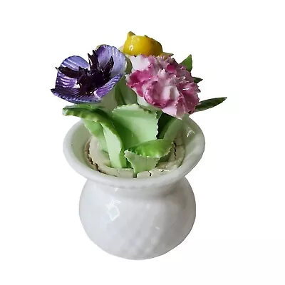 Buy Vintage Royal Adderley Floer Bouquet Floral Bone China England Miniature 2.25” • 17.05£