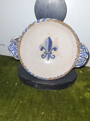 Buy Antique Quimper Pottage Bowl Y7 • 75£
