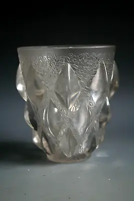 Buy Antique Art Deco Rene Lalique Rampillon Glass Vase  - Model 991 Circa 1927 • 745£