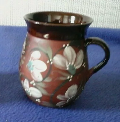 Buy Gwili Pottery Carmarthen Mug , Flowering Plant Design • 18£