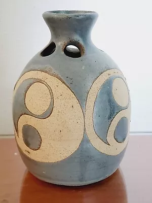 Buy Joe Lester Isle Of Wight Studio Pottery Vintage Mid-blue Vintage Zen  Vase 11cm • 15.99£