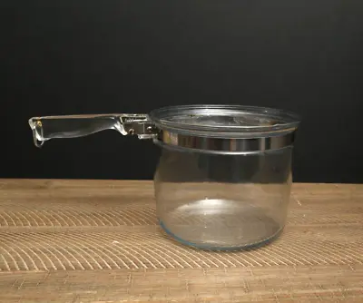 Buy Vintage Pyrex Flameware Clear Glass Pot 1 1/2 Quart 6283 • 15.24£