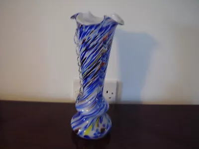 Buy Murano Glass Vase Vintage 12  • 8.99£