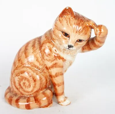 Buy Beswick Seated Ginger Cat Scratching Ear 1877 - UK Made!  • 280£