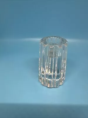 Buy Tiffany & Co Etched Crystal Cylindrical Candle Stick Holder 3” • 43.16£