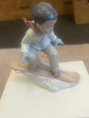 Buy Lladro This Is Fun Snowboard Boy Porcelain Figurine • 40£