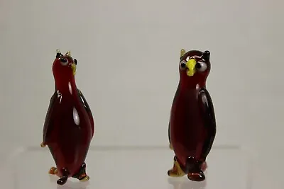 Buy Vintage Art Glass Penguins Hand Blow  Hand Made • 14.41£