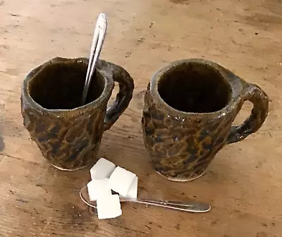 Buy Handmade Ceramic Coffee/Tea Mug Set, Kurinuki Japanese Style • 17.99£