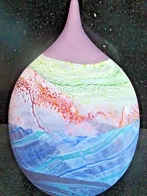 Buy STUNNING! THOMAS PETIT SIGNED 'Seashore Amethyst' Vase BRITISH STUDIO/ART GLASS. • 155£