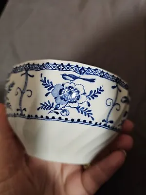 Buy Vintage Johnson Brothers Indies Blue & White China Sugar Bowl Made In England • 9.99£
