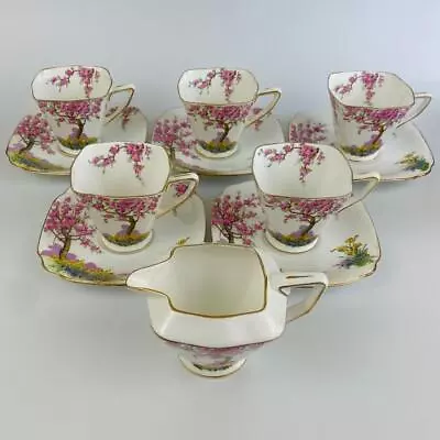 Buy C1916 Antique Standard China Art Deco Tea Set 'Springtime' #5216 Pink Blossom • 19£