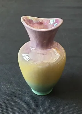Buy Bay Keramik Pottery West German Pink Yellow And Green Glazed Vase 368 17 1960s  • 22.99£