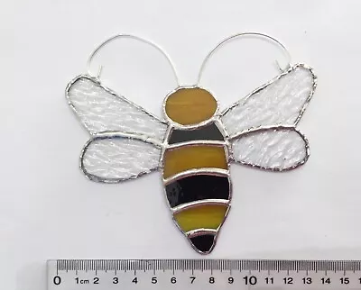 Buy Stained Glass Bee. Tiffany Style. Hand Made. Suncatcher, Window Decoration. • 7£