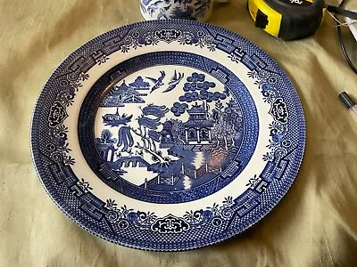 Buy Churchill England Blue & White Willow Pattern 9.5” Dinner Plate • 9.99£