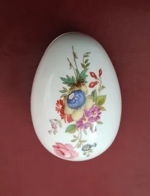 Buy Hammersley Fine Bone China Florally Decorated Egg-shaped Trinket Box.    UK (e2) • 4.50£