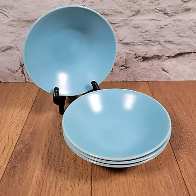 Buy X4 Poole Pottery Twintone Sky Blue Bowls • 15.99£