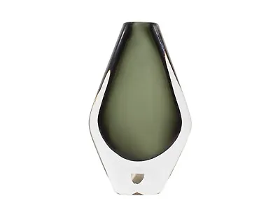 Buy Nils Landberg Orrefors Sweden Sommerso Glass Vase • 240.18£