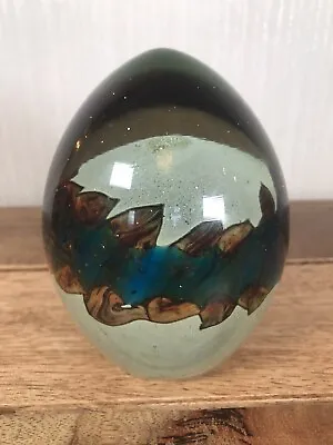 Buy Large Mdina Glass Maltese Egg Shaped Paperweight Signed 11cm Tall 1.13Kg • 9£
