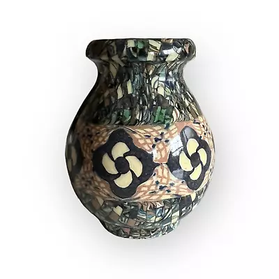 Buy Vintage JEAN GERBINO Mosaic VALLAURIS AM Small 3.5  Tall Pottery Vase • 68.99£
