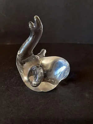 Buy Art Glass Clear Crystal Elephant • 12£