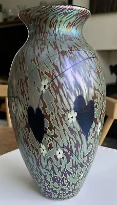Buy OKRA Glass Vase, Superb Hand Blown By Master Glassmaker D. Barras, 9” Tall. • 65£