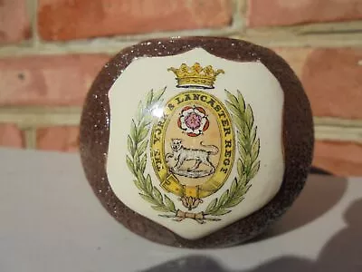 Buy Antique Macintyre Burslem Pottery Ball York & Lancaster Regiment Match Holder • 33.61£