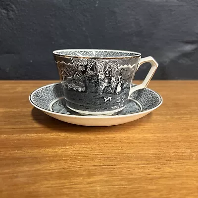 Buy Rustic Fenton Victorian Porcelain Coffee Cup And Saucer B193 • 14.99£