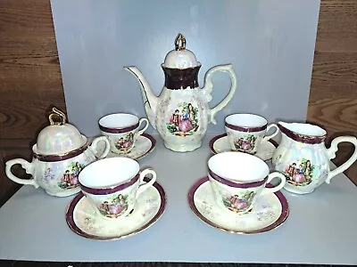 Buy Rare Antique Iridescent Fine China Miniature Tea Set/ Japan  • 142.08£