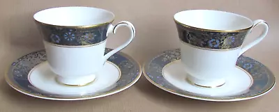 Buy Royal Doulton Carlyle Pair Tea Cups & Saucers 1st Quality Mint & Unused (10386) • 19.99£