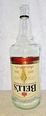 Buy Bell's Whiskey 1.5 Litre Optic Bottle - Upside Down Label, Craft, Man Cave Bar • 5.50£