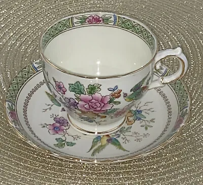 Buy Plant Tuscan China Made In England Flowers Birds Gold Trim RARE • 23.71£