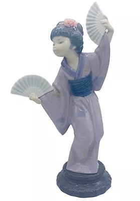 Buy Lladro Retired Geisha Fan Girl Madame Butterfly NO BOX CHIPPED FLOWER • 48.05£