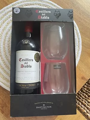 Buy Casillero Del Diablo Red Wine And Stemless Glasses Gift Set  • 22£