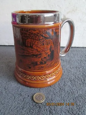 Buy VINTAGE LORD NELSON POTTERY     TANKARD  FISHING     See Des. • 4.99£