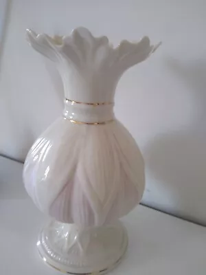 Buy  Irish Belleek  Vase -  Vintage  (Lotus Blossom)  • 12£